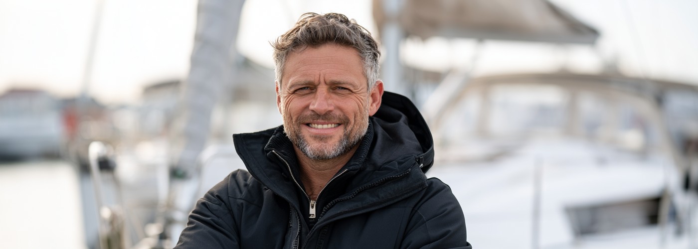Bootsgutachter Thomas Kensing bei der Begutachtung eines Boots in Potsdam